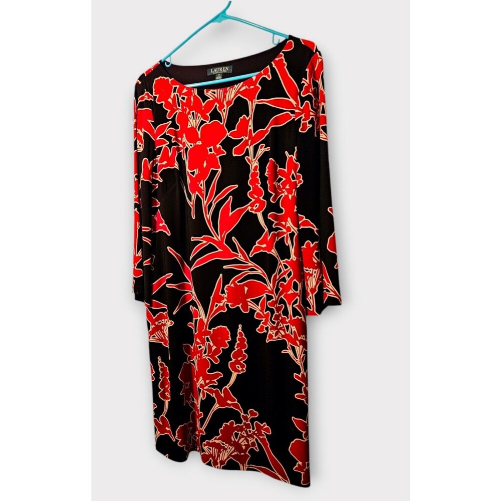 Black and Red Dress - Size 10 - Lauren by Ralph Lauren
